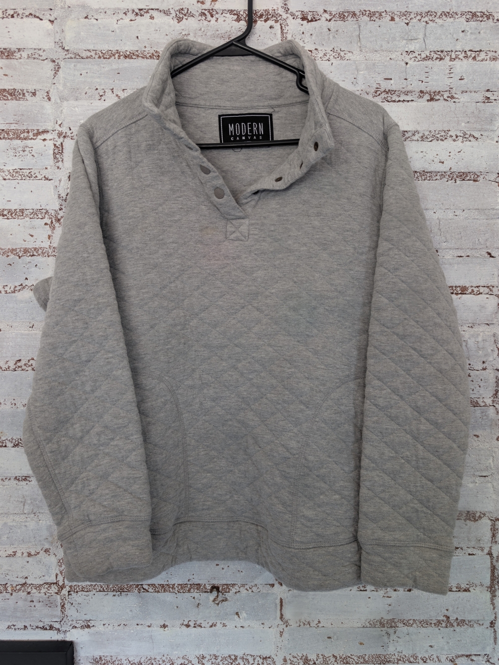Women's Quilted Pullover L